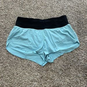 Lululemon Speed Up Short 2.5" Blue Glow Size 6 High Waisted
